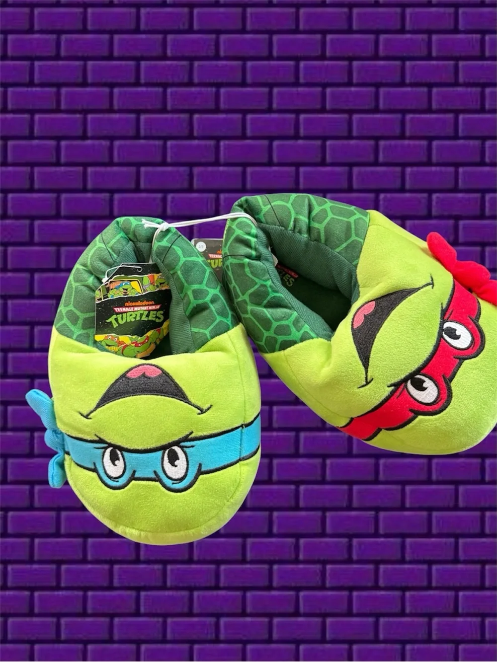 Teenage Mutant Ninja Turtles Plush Slippers- Leonardo and Raphael